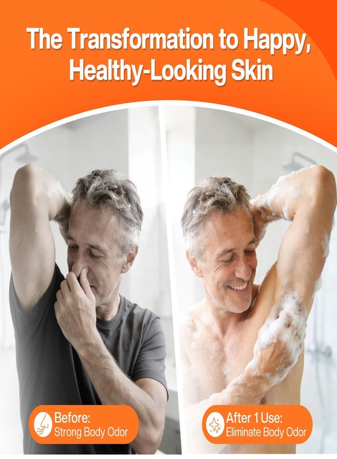 Morovan Persimmon Soap for Body Odor: 3 Bars Natural Persimmon Bar Soap for Old People Smell, Effective Odor Control for All Skin Types & Sensitive Skin - Image 4